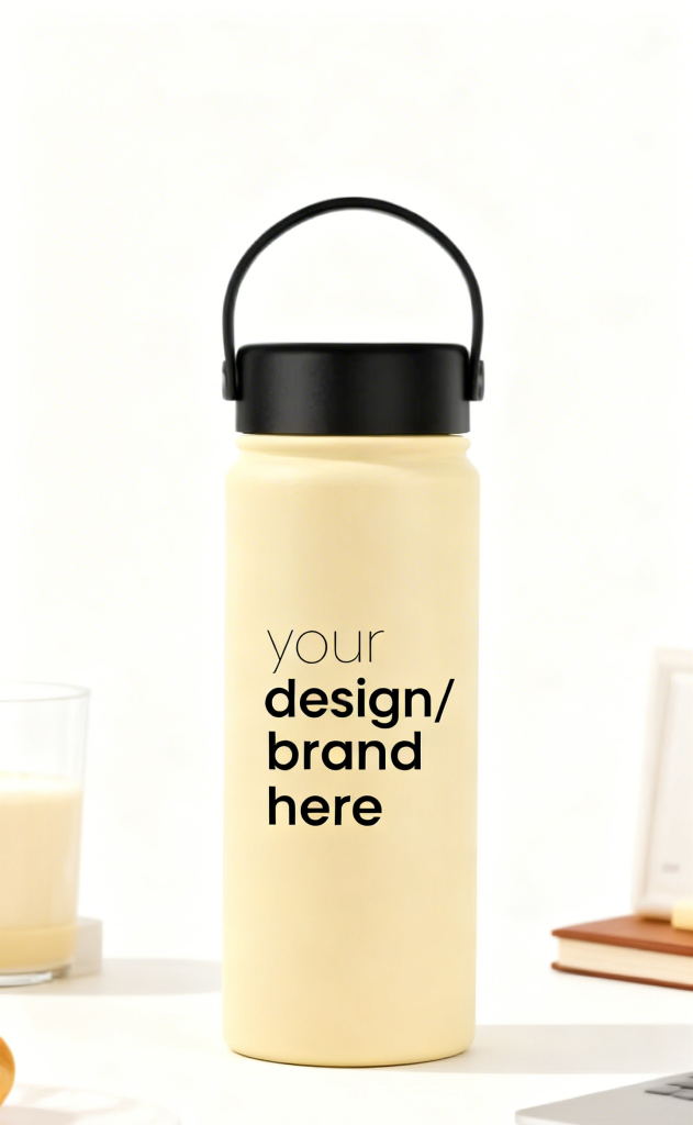 jimeng-2026-03-11-7701-保留主体但是去掉字体，然后背景可以用奶白色搭配一些场景，用于电商图片。然后在水杯...